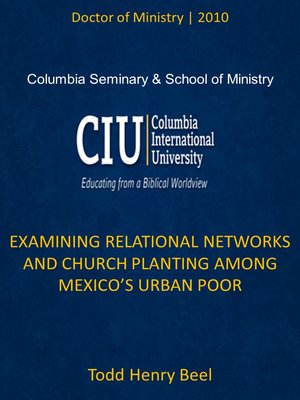 cover image of Examining Relational Networks and Church Planting Among Mexico's Urban Poor